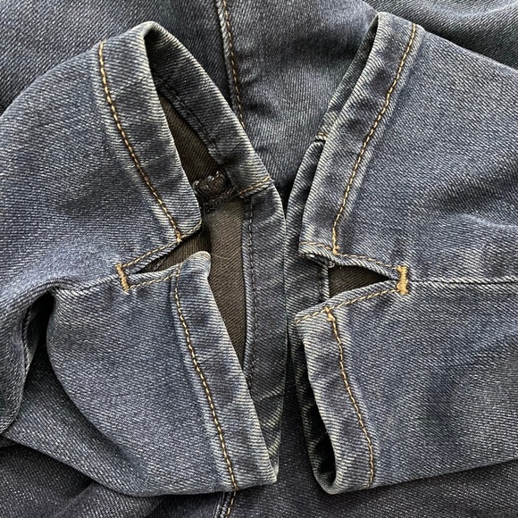 NYDJ Alina Pull On Ankle Blue Jeans Denim Slimming Panel High Rise Straight 10 - Picture 14 of 16